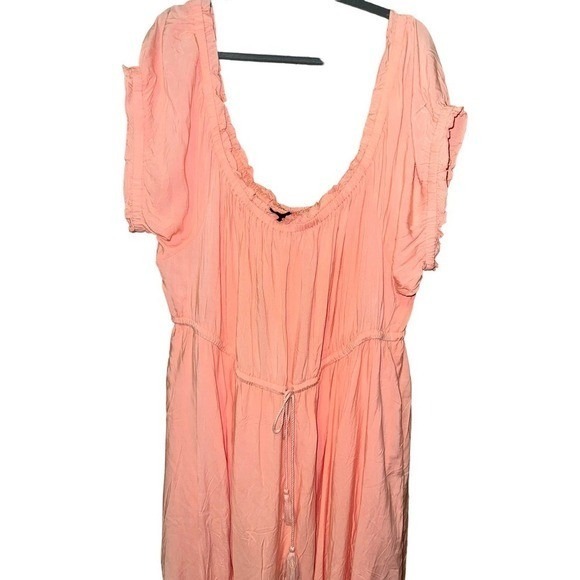 Torrid Peach Color Off Shoulder Women's Plus Size Dress Size 5X - Picture 2 of 6